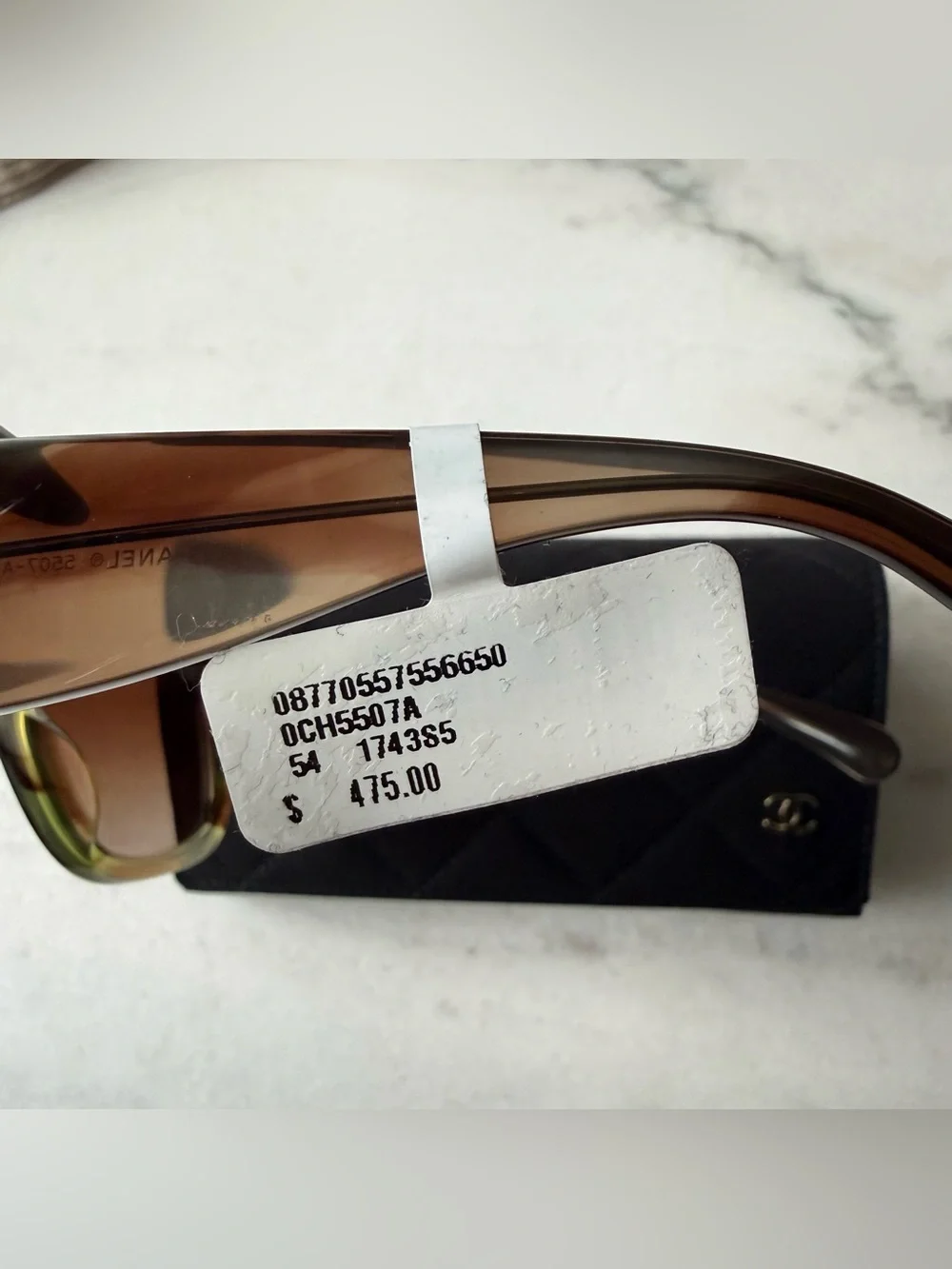 CHANEL 5507-A 54 19 140 Sunglasses Brown - Picture 7 of 9